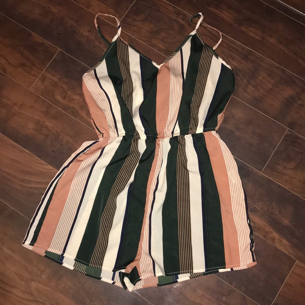 Cute striped romper